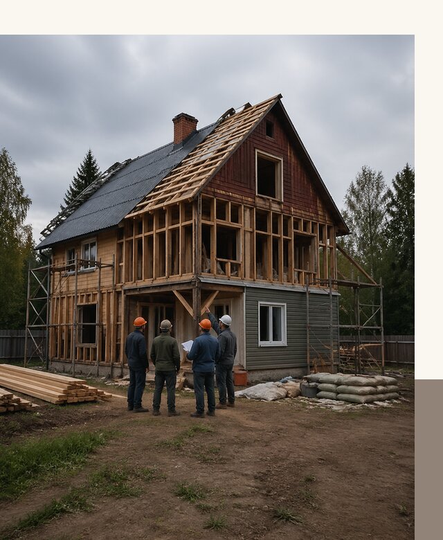 Реконструкция дачного дома в Губкине под ключ с проектом