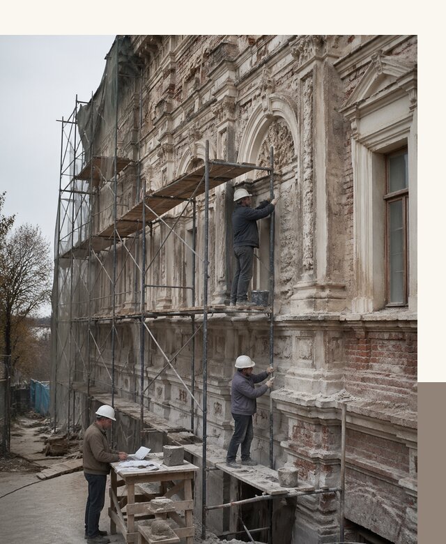 Реставрация объектов культурного наследия под ключ в Губкине